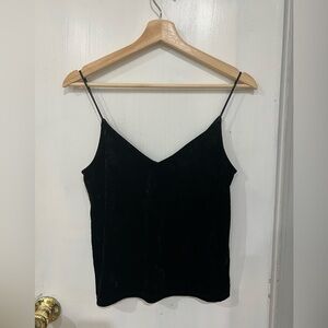 H&M Velvet Black Camisole